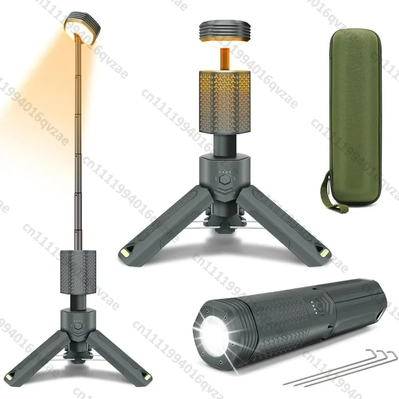 

Retractable Camping Light Rechargeable Light Emitting Diode Working Light with Stand Portable Flashlight