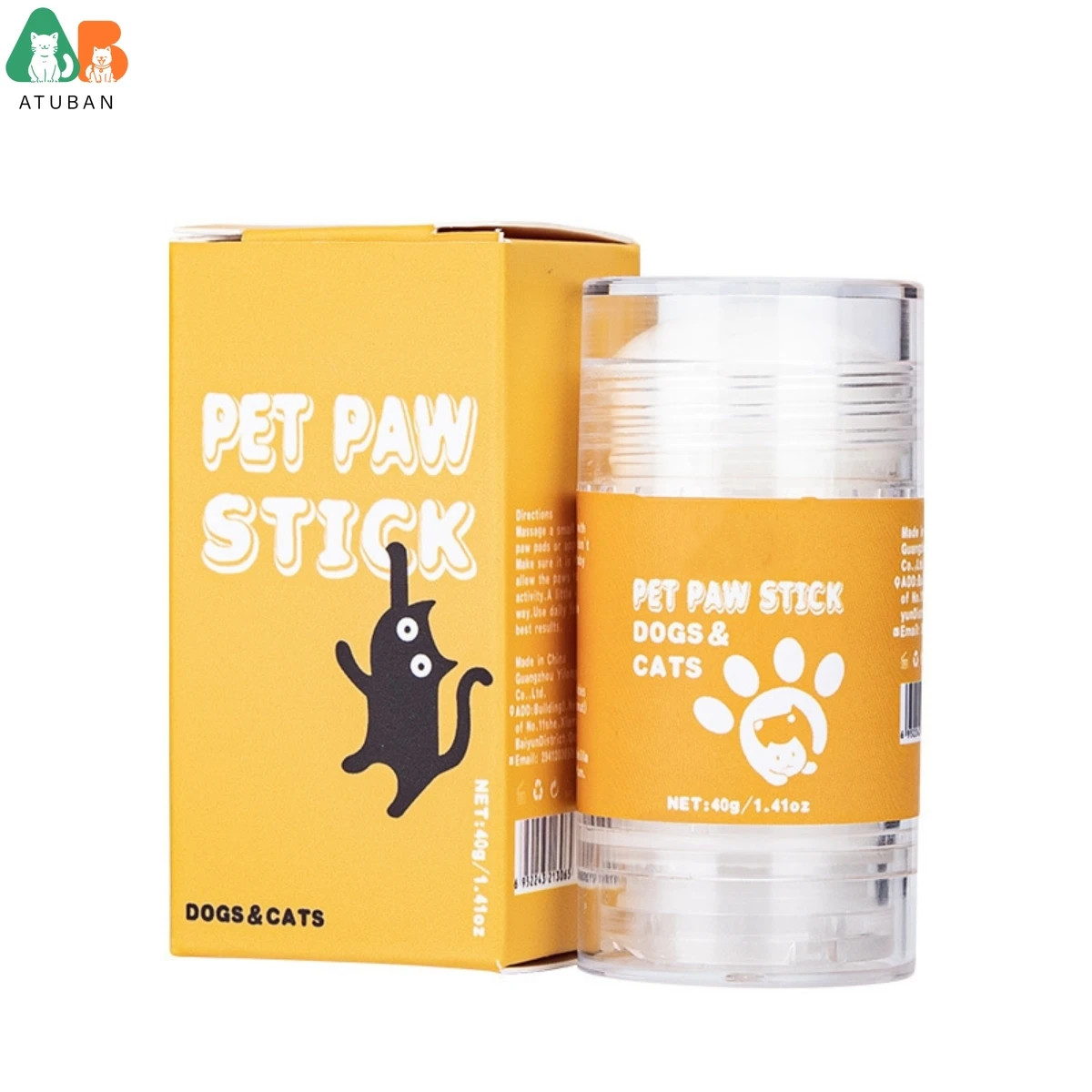 

2pcs Dog Paw Balm,Moisturizer&Protection for Dog Feet&Foot Pads,Soothe,Heals,Repairs Moisturizes Dry,Cracked&Damaged Paws,Noses