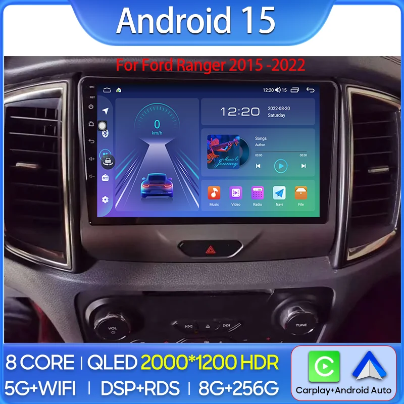 

Car Radio Android Auto For Ford Ranger 2015 2016 2017 2018 2019-2022 GPS Navigation Carplay Multimedia Player Autoradio No 2din