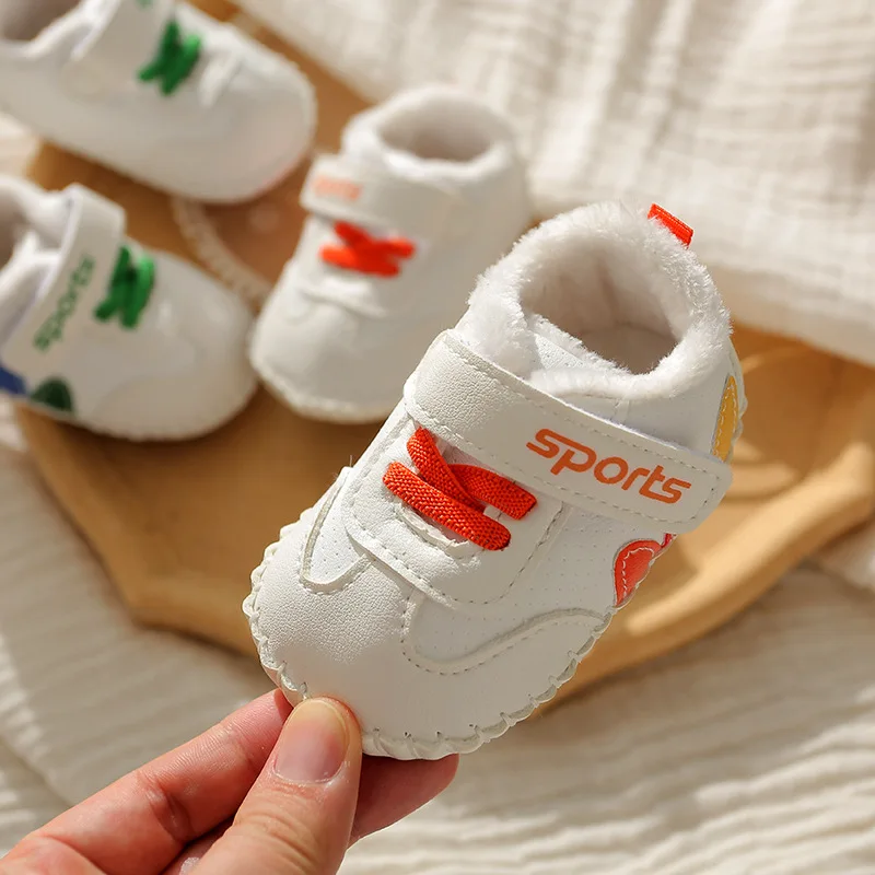 Winter Warm Cotton Plush Comfort Baby Soft Sole Walking Shoes Cute Newborn Antiskid Casual Shoes Kids Sneakers Zapatos Bebe Niño