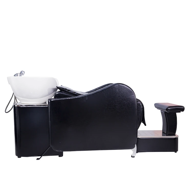 

Hot Sale Hair Salon Chairs Backwash Shampoo Unit Hair Washing Chair Shampoo Bed with Basin