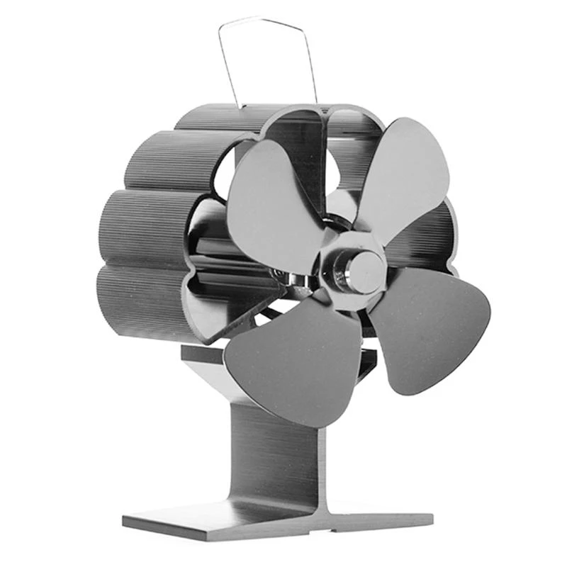 F68D Newly Designed SF118S Heat Powered Stove Fan Larger Air Heat Powered Stove