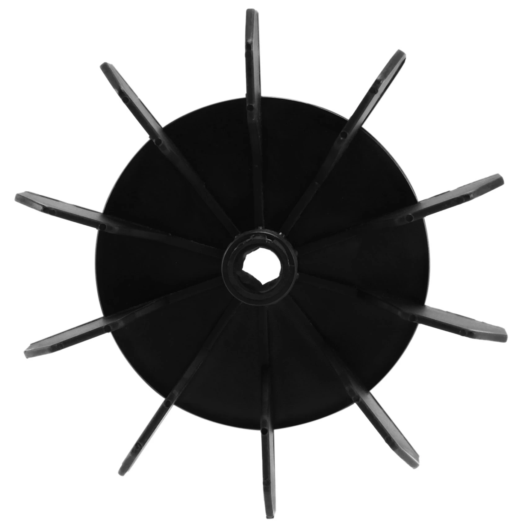 Replacement 0.5" Inner Bore 10 Impeller Air Compressor Motor Fan Blade BlackN02R
