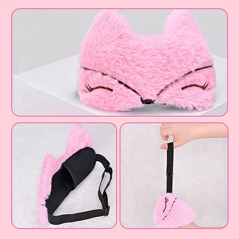 Adjustable PU Leather Plush Handcuffs Blindfold Restraints Bondage Sex Toy Accessories For Women Adults Games - view 3