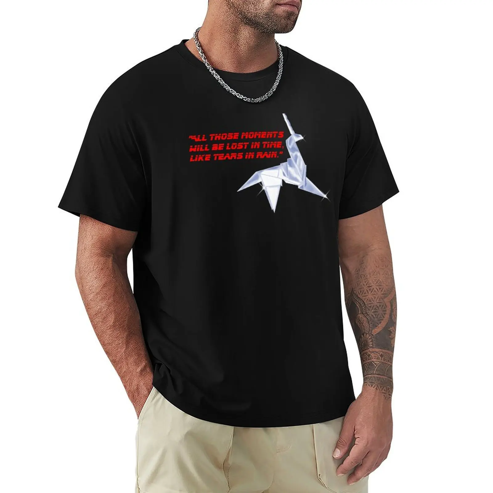 Tears in Rain T-Shirt funny t shirts dark humor T-Shirt
