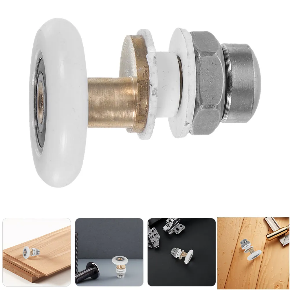 

2Pcs 25Mm Shower Door Rollers Sliding Door Rollers Replacement Heavy Duty Slide for Glass Shower Doors Bathroom Hardware Kit