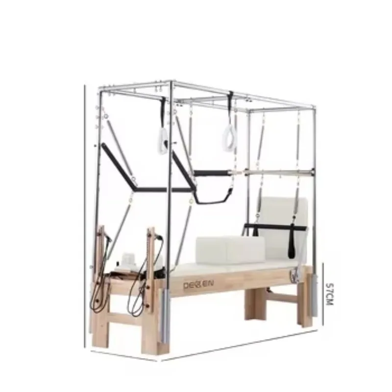 

YTYIN Factory Direct Sales 3 In 1 Pilates Reformer Bed With Core Exercise Function Oak Wood 200kg Capacity