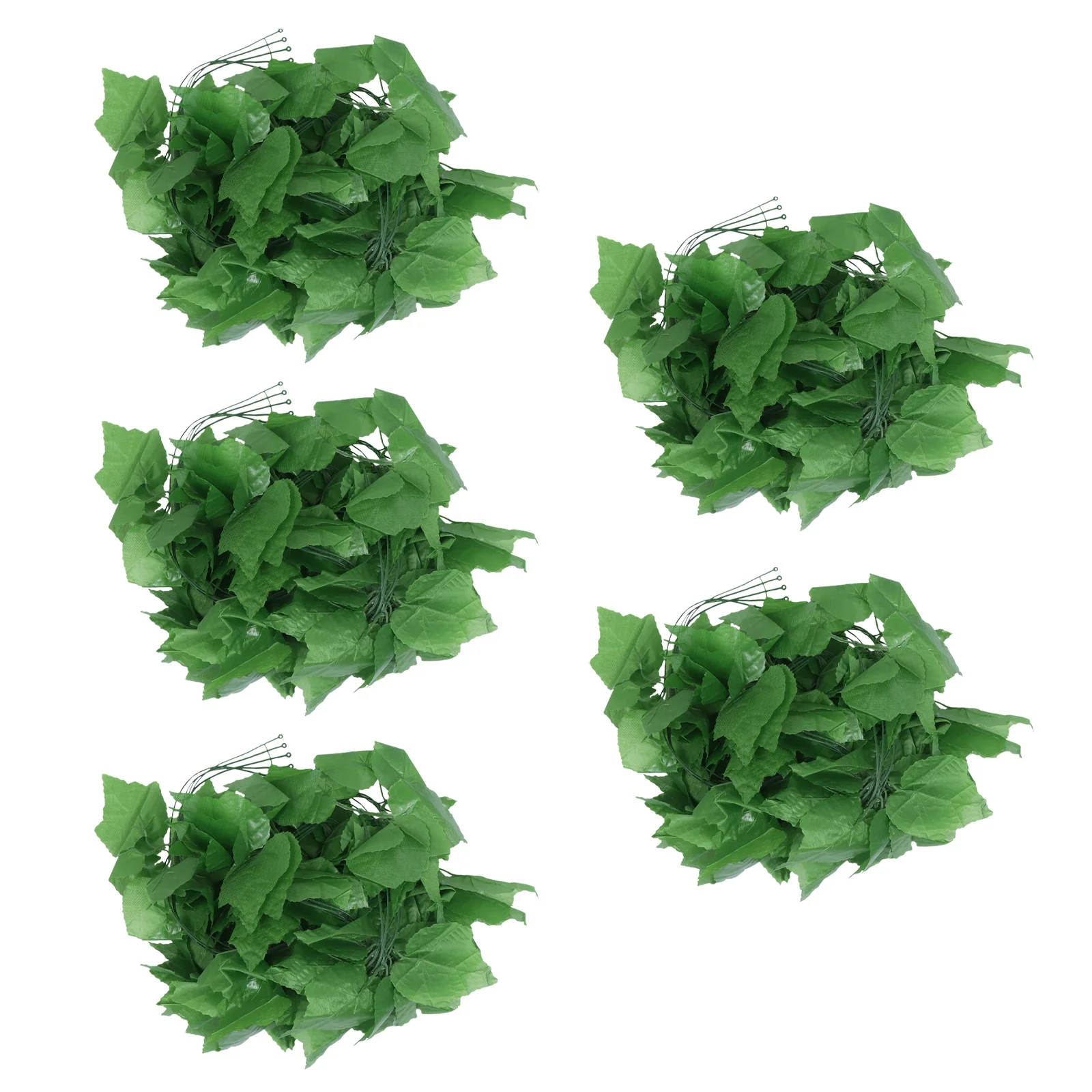 

5pcs Artificial Vine Fake Grape Leaf Simulation Green Plant Wedding Home Garden Decor Simulation Plant Ornament Office Coffee