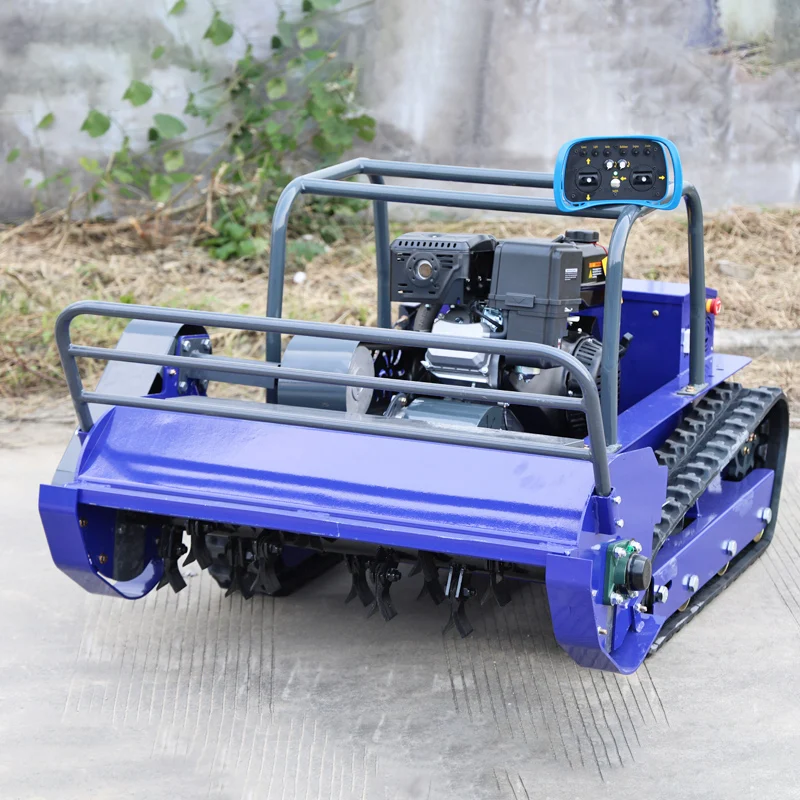 Customized Petrol Engine Robot Lawn Mower RC Wireless Mower for Orchard Hillside Farmland Application lawn mower line