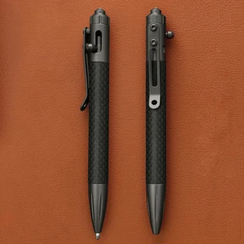 Stylo à bille Dulpoint multifonctionnel en acier au tungstène, tête d'attaque, brise-vitre d'urgence, arme d'autodéfense, fournitures de survie