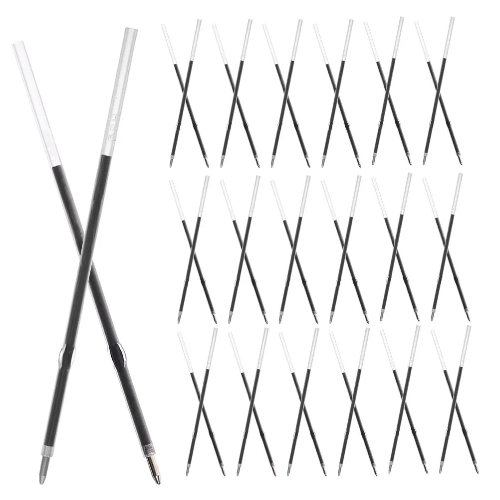 

200Pcs 0.7mm Ballpoint Pen Refills Compatible with Click Twist Pens Clear Legible Smooth Ink Retractable Office