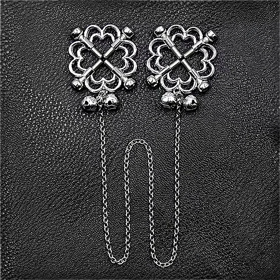 مشابك الثدي المعدنية مقاطع الحلمة BDSM عبودية الرقيق قابل للتعديل الحلمة المشبك مشبك الثدي يمزح الجنس لعب للمرأة زوجين #1