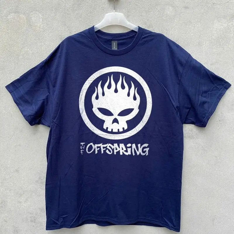 

РЕДКИЙ! Темно-синяя футболка унисекс с логотипом The Offspring, размер S-5XL