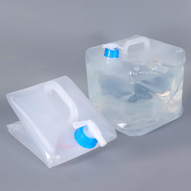 Empty Foldable Water Bag Portable Soft Plastic Bucket Reagent Liquid Packaging Bag Food Grade Storage Container 10L 20L