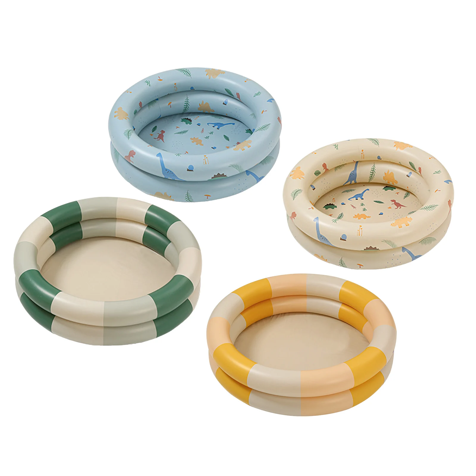 

Надувной бассейн для малышей в ретро-стиле, семейный, милый, утолщенный, круглый, надувной бассейн для воды