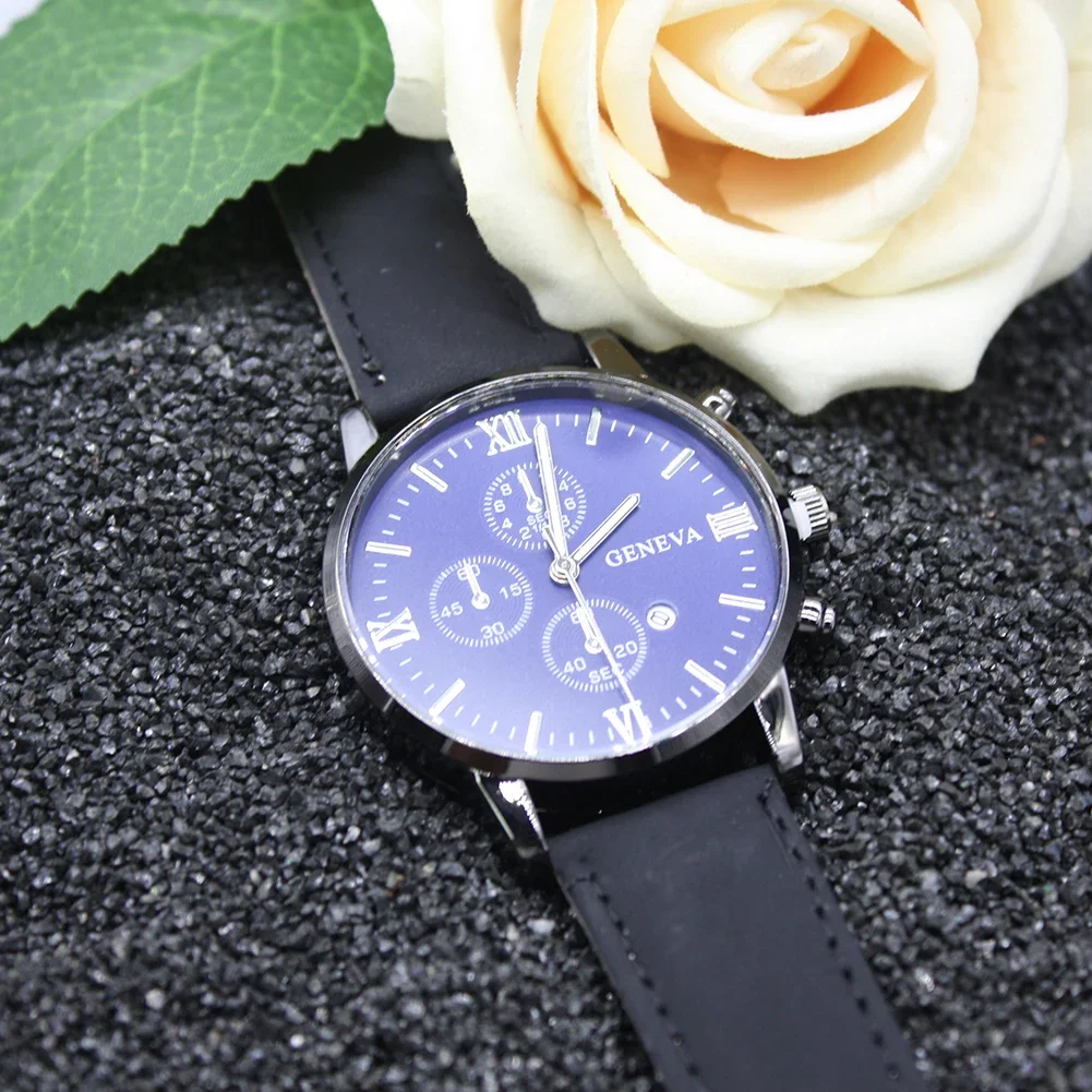 Набор из 5 модных кварцевых часов со стальным ремешком, модные удобные мужские часы, браслеты, коробка для улицы