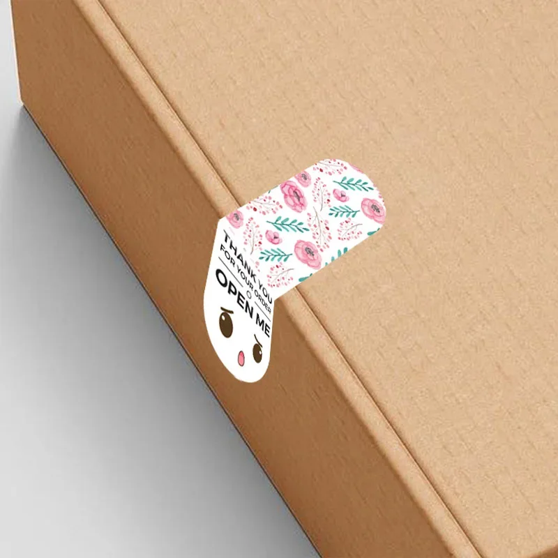 50-100pcs New Thank You for Your Purchase Stickers  2*7cm Gift Box Package Sealing Labels for Small Business Stationery Sticker