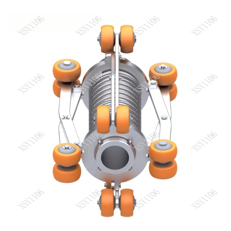 Expandable 16 Guide Pulleys Sewer Crawler Bracket for 22/23/32/36MM Endoscope Camera Inspection