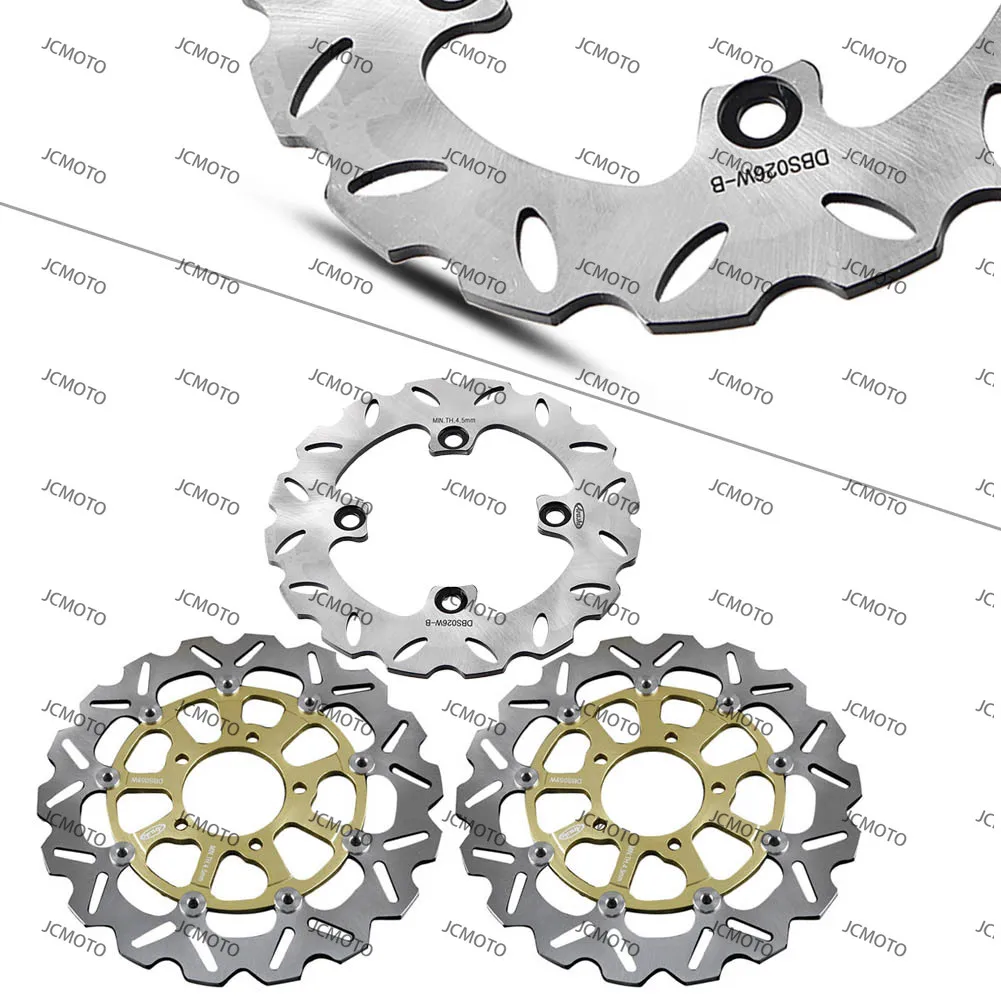 

3Pcs/Set For KAWASAKI NINJA ZX10R 2008 2009 2010 2011 2012 2013 2014 2015 Motorcycle Front Rear Brake Disc Rotor Adaptor