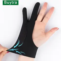 Anti-touch Two-Finger Hand Painting Gloves For Tablet Digital Board Screen Touch Drawing Anti-fouling Oil Painting Art Supplies