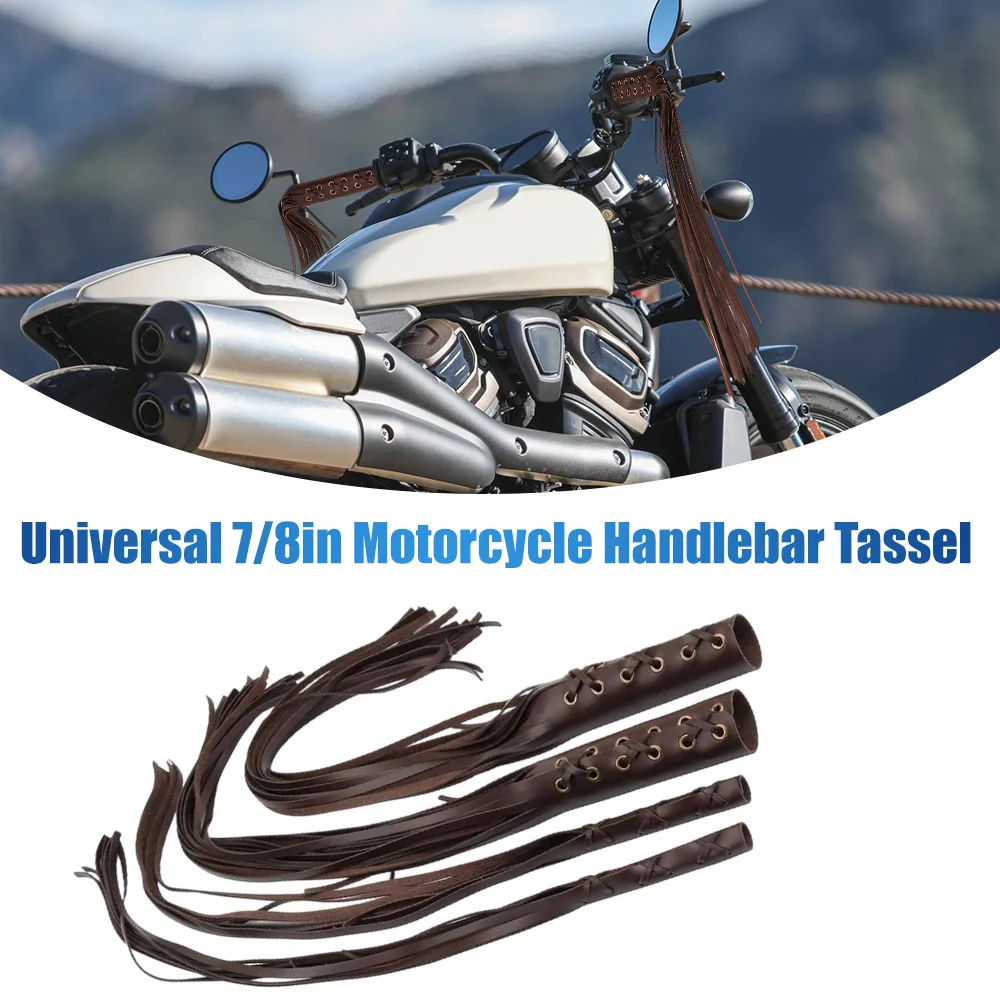 

22/25 мм мотоциклетные ручки, кожаная бахрома, тормозной рычаг, чехол для Harley Indian Chief Classic Cruiser Chopper Cafe Racer
