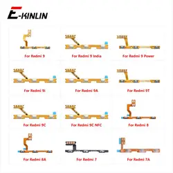 Interruptor de encendido y apagado, botón de volumen, Cable flexible para XiaoMi Redmi 9i 9A 9T 9C NFC 9 Power India 8 8A 7 7A