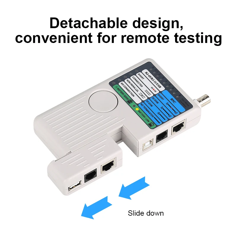 Network Cable Tester Multi-function Tester Four-in-one line Tester Telephone Line Network line BNC Coaxial Cable USB line Tester