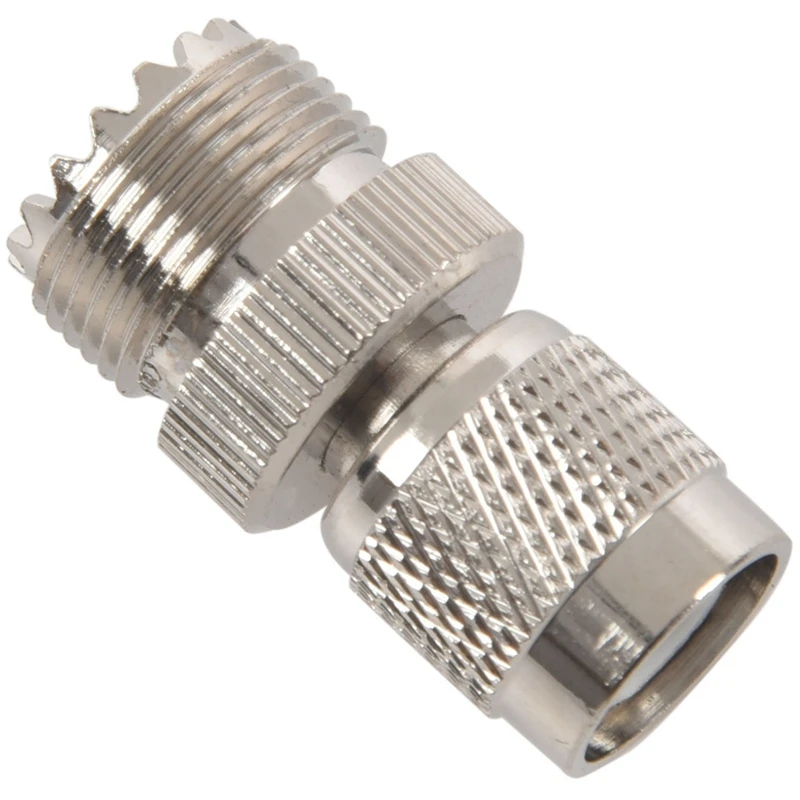 

5X TNC Male To PL259 UHF Female Adapter Connector,Silver