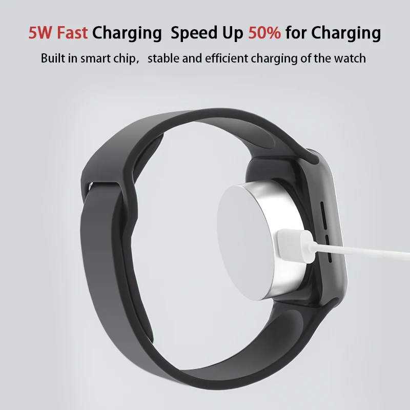 Magnetic Watch Wireless Charger For Apple Watch 9 8 7 6 5 4 3 SE Ultra IWatch Pad Adapter 5W Portable USB C Charging Station