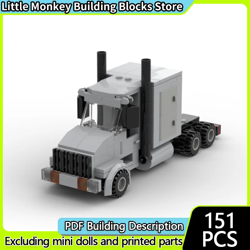 

City Car Model MOC Building Bricks American Heavy-Duty Truck 379 Modular Technology Children Holiday Gifts Assemble Toys Suit