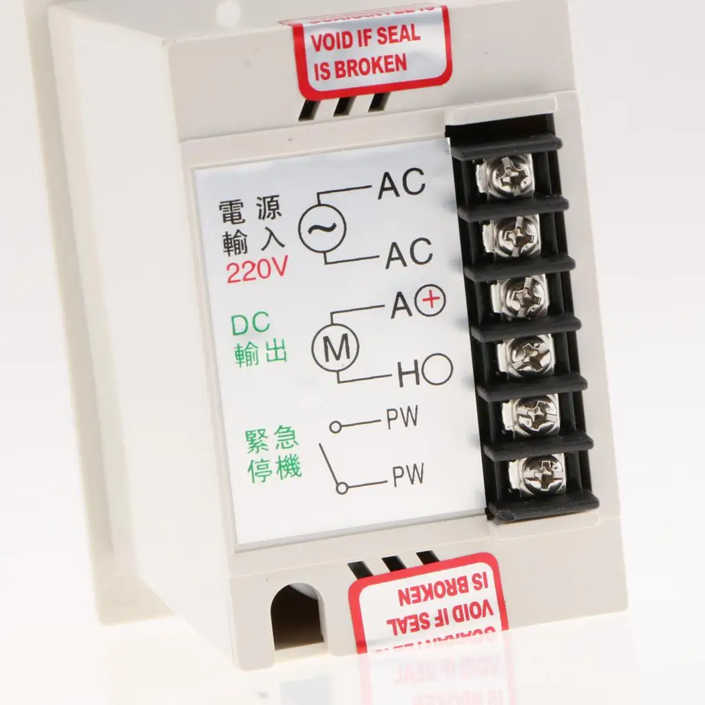 Single Phase Motor Speed Controller 220V Adjustable 0 to 500W Speed Regulator with Protections for Home Workshop