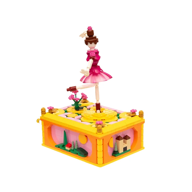 ตัวต่อ MOC นักเต้นบัลเล่ต์ 453 ชิ้น ของเล่น DIY สร้างสรรค์ ของขวัญคริสต์มาส ไอเดียสร้างสรรค์ ตัวต่อเสริมพัฒนาการเด็ก