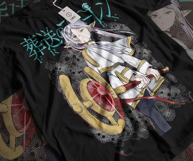 

Frieren Tee Beyond the End of the Journey Anime Gifts Fern Stark Girl Shirt - Every Size