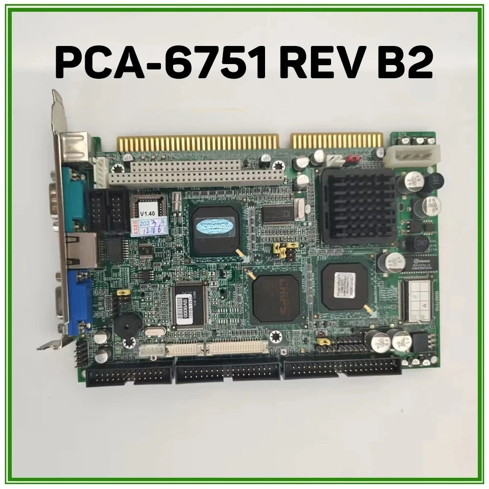

PCA-6751 REV:B202-1 Industrial Control Motherboard Half-length ISA Card PCA-6751 REV B2