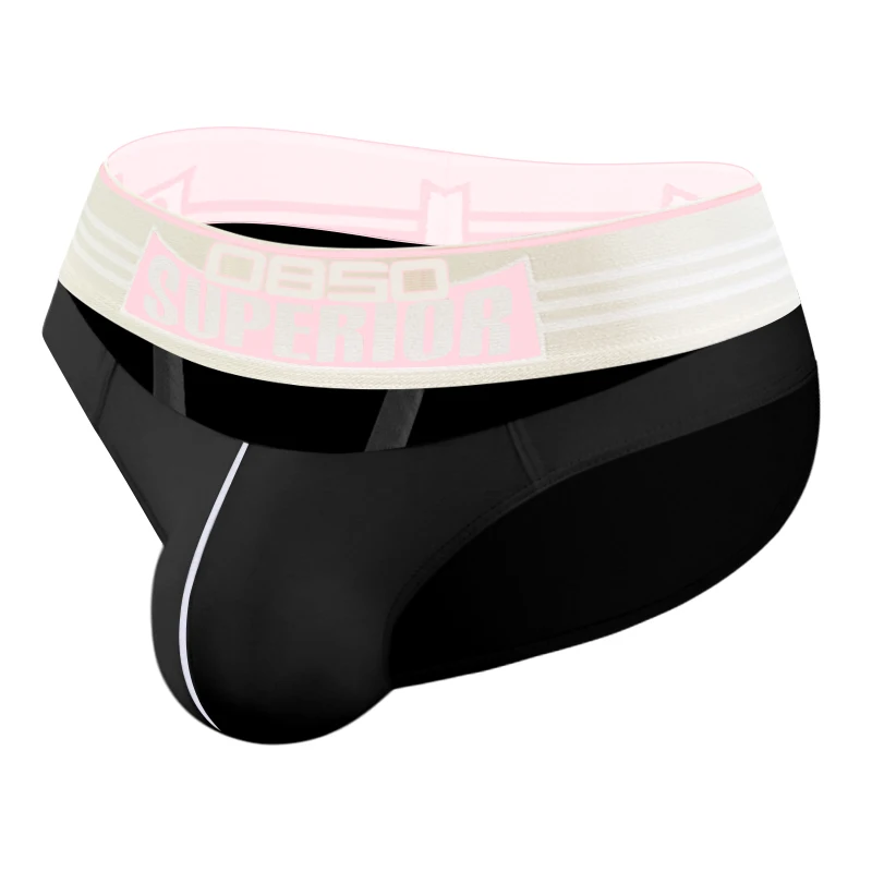 

CMENIN Sexy Mens Underwear Briefs Extra Wide Pink Waistband Men's Briefs Man Modal Breathable Cuecas Bikini Panties Underpants
