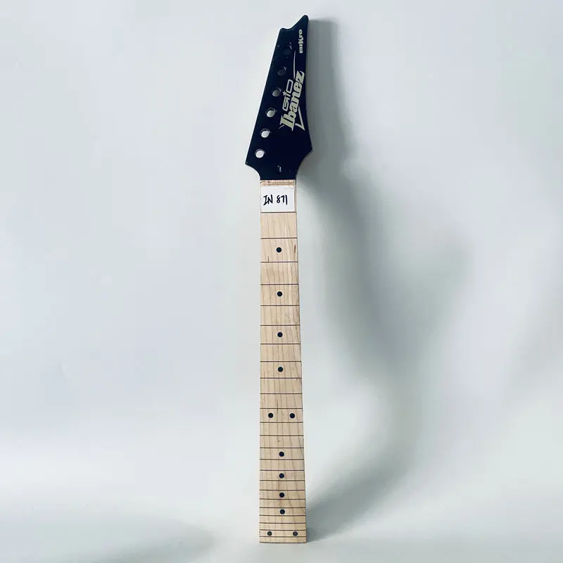 IN871 Semi Finishing MINI ST Guitar Neck Natural Maple Genuine Ibanez Mikro Frets Short Scales Length for Replace and DIY