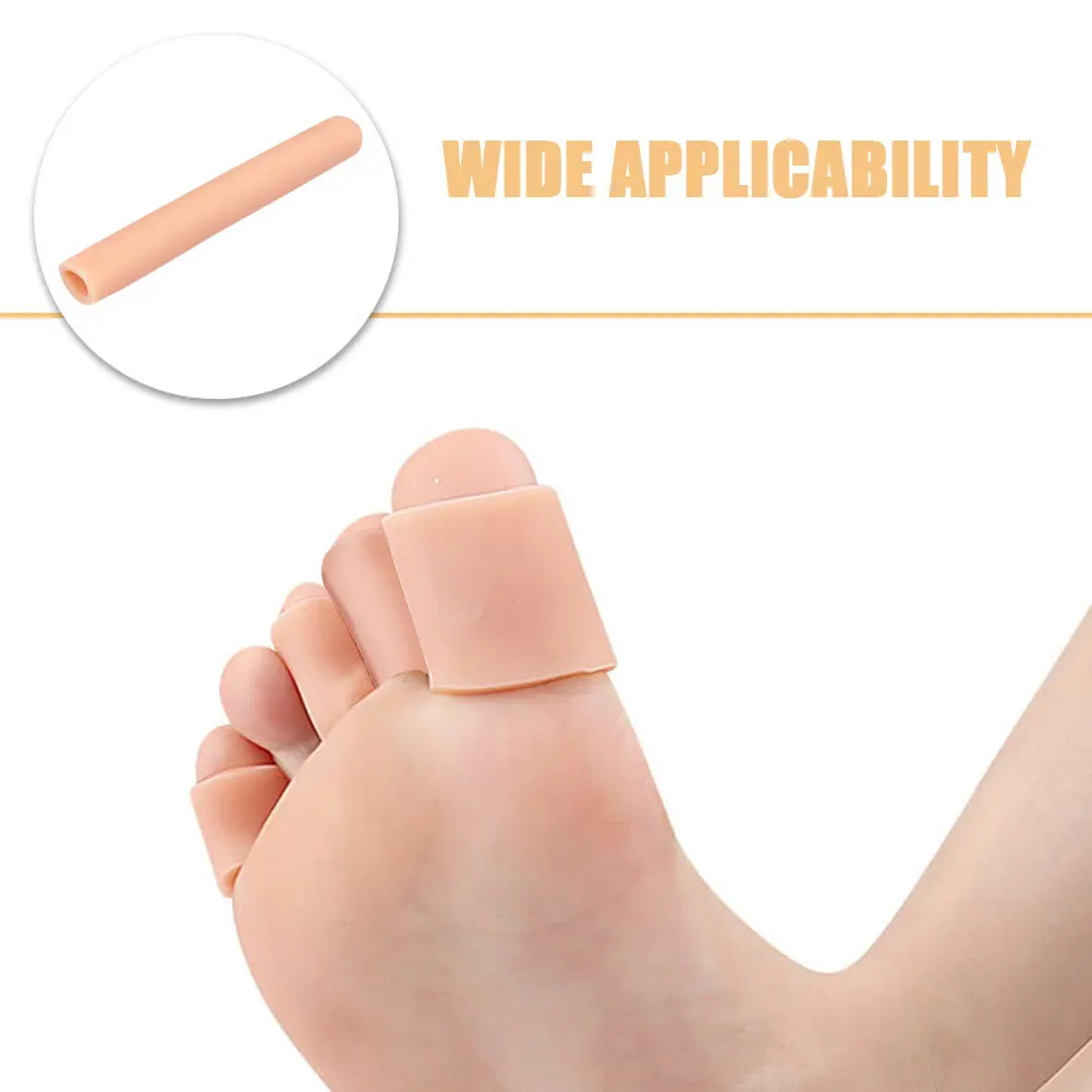 

5pcs Set of 5 Comfortable Toe Covers Flexible Finger Sleeve Protectors Big Elastic Sleeves