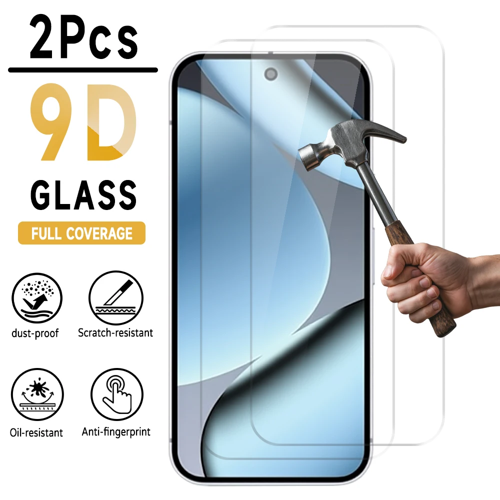 Protecteur d'écran en verre trempé, 2 pièces, pour Xiaomi Poco C65 M8 M6 5G C51 X5 X3 F5 F4 Pro, Film de protection d'écran anti-rayures et antichoc