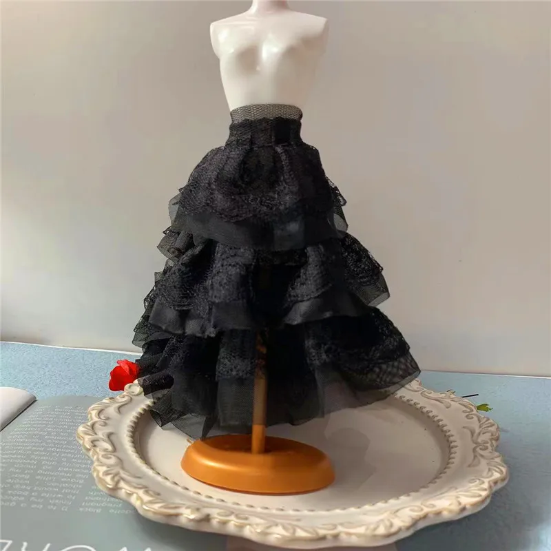 12CM Wide Three Layers White Black Chiffon 3d Pleated Lace Fabric Embroidery Fringe Ribbon Dress Collar Ruffle Trim Sewing Decor