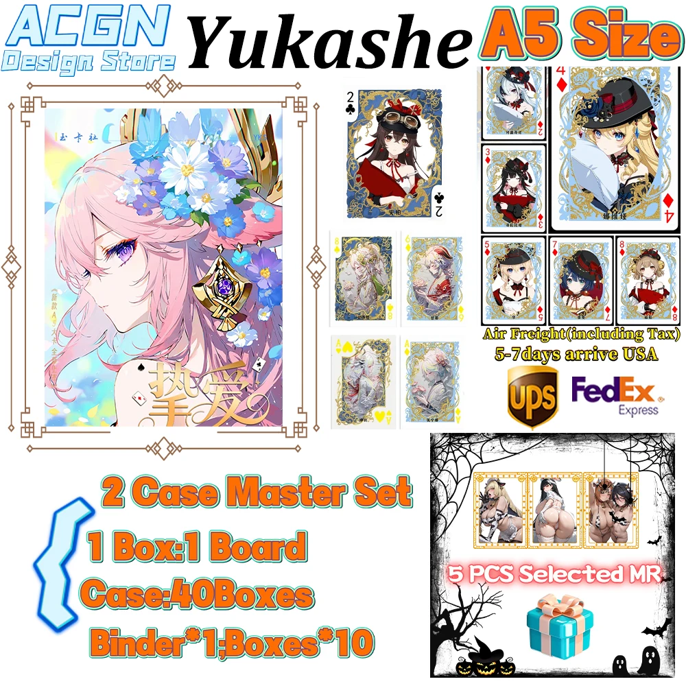 

Wholesale Yu Ka She Beloved Full Genshin Impact Booster Box Cosplay Game Character Collectible Cards Case Playing Cards Game