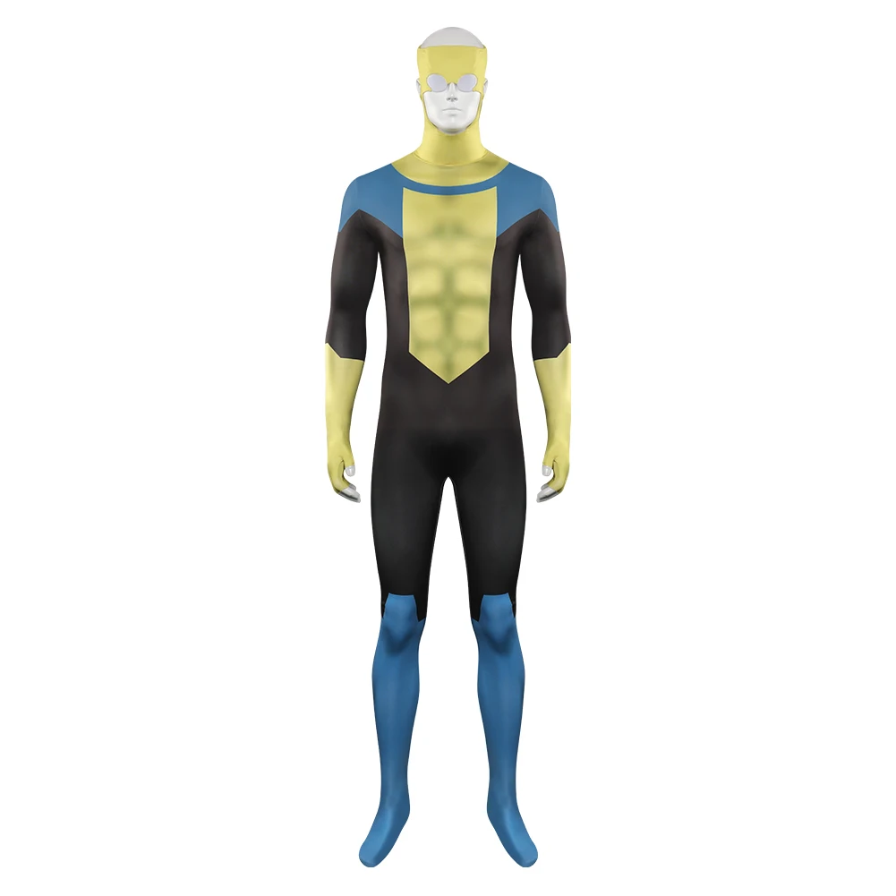 Costume de Cosplay de Marque Invisible pour Hommes Adultes, Combinaison Fantaisie, Tenues, Déguisement d'Halloween, ixde Carnaval, Trempé