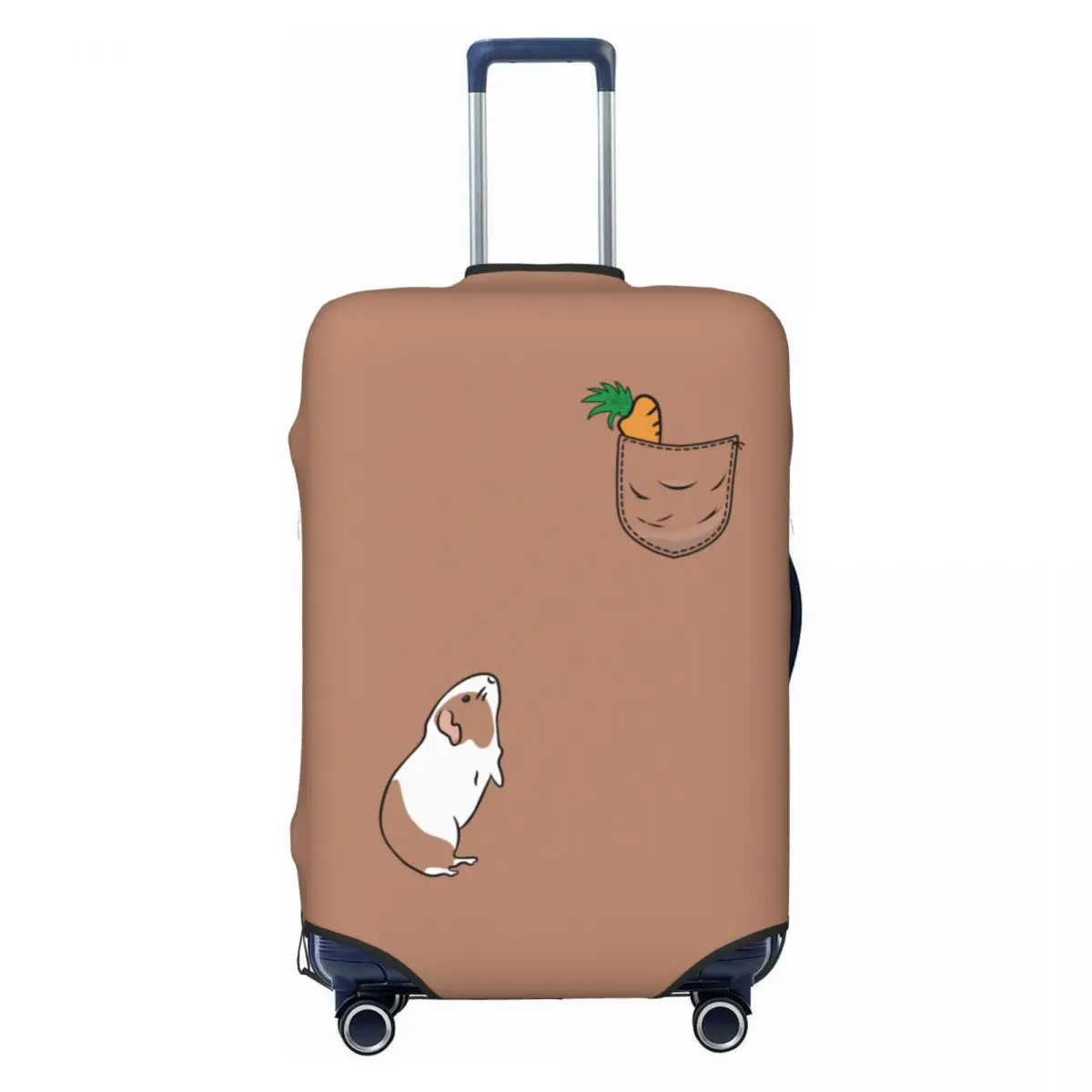 

Изготовленный на заказ морковь в моем кармане для морской свинки, чехол для багажа, эластичный дорожный чемодан, защитные чехлы, костюм для 18-32 дюймов