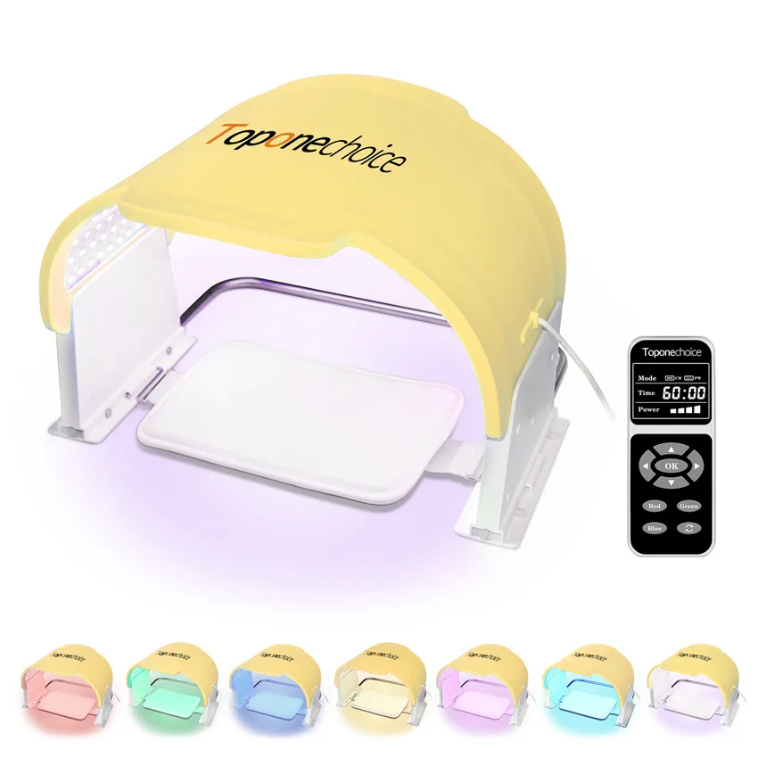 7 cores led fóton pdt máscara facial rosto corpo máquina de beleza salão spa uso doméstico para rejuvenescimento da pele anti acne anti-envelhecimento