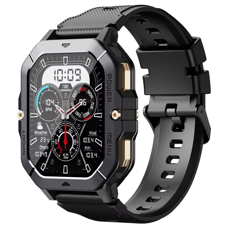 [Versand aus Polen] CUBOT C28 Bluetooth-Anruf Wasserdichte Smartwatch 2,02-Zoll HD-Bildschirm Fitness-Tracker Sport-Armbanduhr