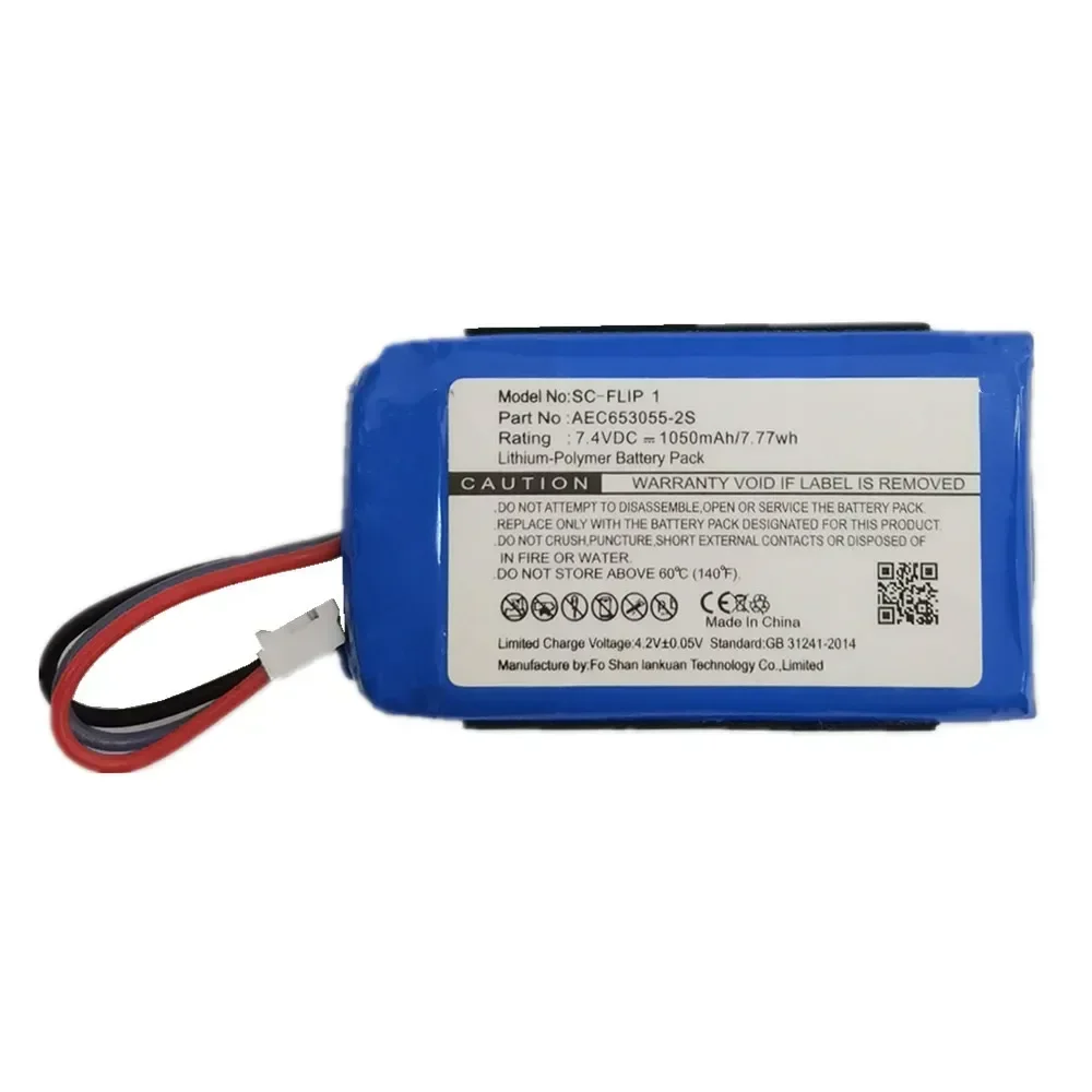 2025 Years 100% Original Speaker Battery For JBL Flip1 Flip 1 AEC653055-2S 1050mAh Player Replacement Batteries Bateria