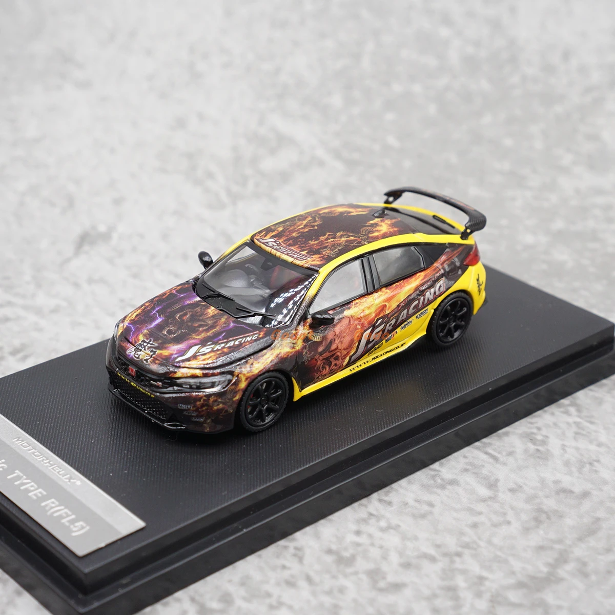 motorhelix-1-64-scale-diecast-alloy-honda-civic-type-r-fl5-toys-cars-model-classics-nostalgia-adult-gift-souvenir-static-display