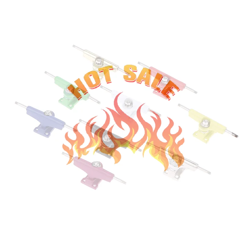 شاحنة لوحة الأصابع 32 مللي متر احترافية بمحور واحد للوحة تزلج صغيرة من سبائك الزنك ألعاب شاحنات التزلج #1