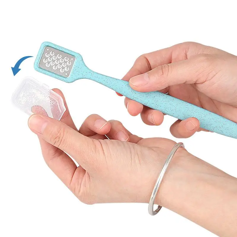 1Pcs Travel Essential Non Slip 3D Curved Foot File Ergonomic Handle Callus Remover For Dead Skin Between Toes Multi Color Optio