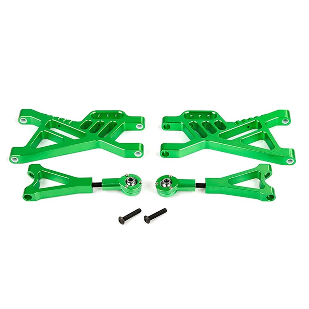 CNC Metal Rear Suspension A Arm Set for 1/5 HPI Rovan KM Baja 5B SS 5T Rc Car Toys Parts,Green