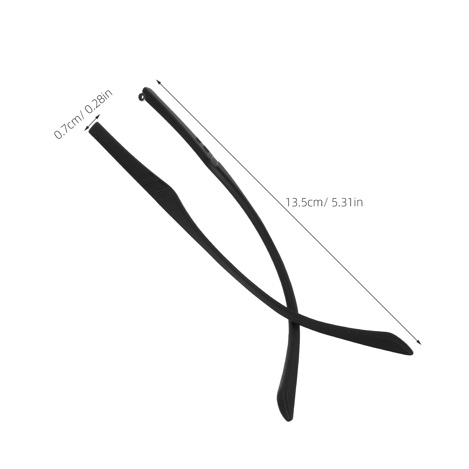 1 Paar Ersatz-Brillenbeine, Tr-Material, leicht, 5 mm Breite, einfache Installation, universelle Passform für Brillen, Sonnenbrillen, Tempelspitzen
